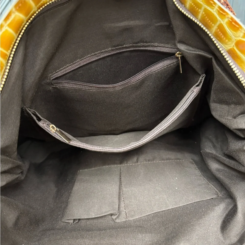 Fringed Multicolor Leather Tote Bag